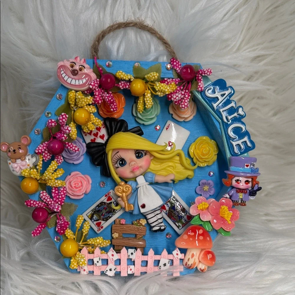 Alice in the Wonderland Colorful Kids Wall Hanging Decor